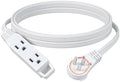 DEWENWILS 10FT Flat Plug Extension Cord, 360° Rotating Plug, 16/3 by DEWENWILS