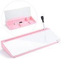 Varhomax Glass Desk Whiteboard with Storage, Desktop Organizer by Varhomax
