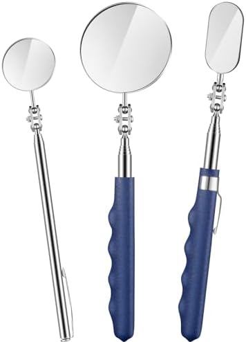 Copkim Telescoping Inspection Mirror Tool,50/25/30 Mm,Round,Oval,Round by Copkim
