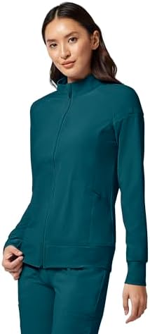 Cherokee iFlex Scrub Jacket for Women 2 Pocket Zip Front - Image 2