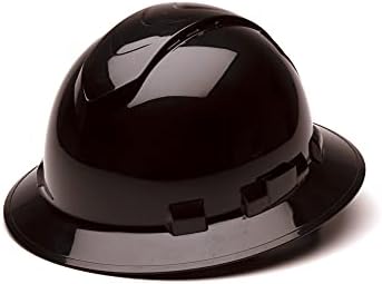 Pyramex Ridgeline Full Brim Hard Hat 4 Point Ratchet Vented by PyramexSafety