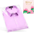 runzoos 70 Pcs Clear Self Sealing Cellophane Bags 9x12 Inches for Packaging Clothes, Resealable Poly Plastic Shirt Bags for Small Business, Plastic Sleeves for Magazine A4 Letter Size Artwork by Unknown