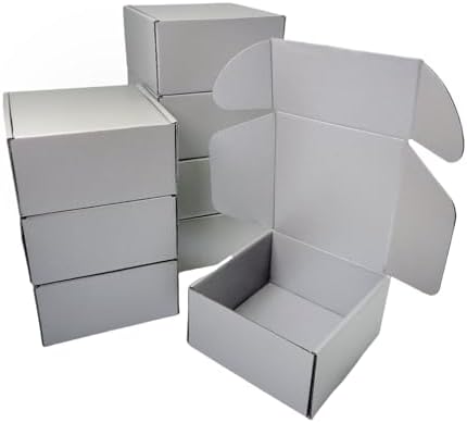 20 Pack 9.8x9.8x4 in Silver Shipping Boxes by Unknown