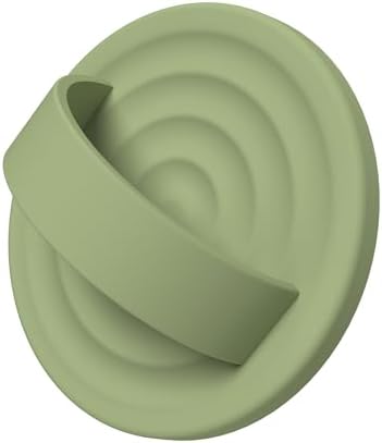 Magnetic Phone Grip for MagSafe, Silicone Ring Grip, Tea Green by COFFKER