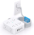 PD 30W USB C Power Strip Surge Protector 6Ft, 1080J Desk Charging Station by HANYCONY
