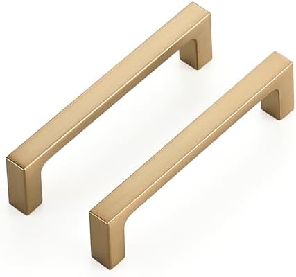 Ravinte Champagne Bronze Kitchen Square Cabinet Handles 3-3/4 Inch 10 Pack by Ravinte