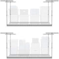 MonsterRax 2-Pack 4x6 Overhead Garage Storage Rack, White, 24"-45" Height by MonsterRAXStorageSolutions