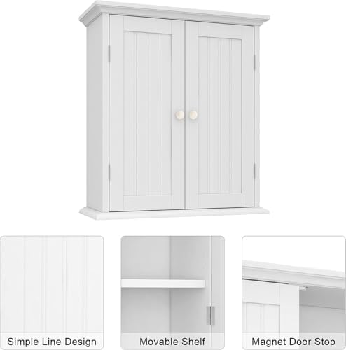 ChooChoo Bathroom Wall Cabinet Set of 2, Over The Toilet - Image 4