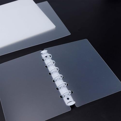 20pcs A6 Binding Covers Plastic DIY Frosted PP Filleted Corner 0.4mm Thick No Hole 4.3x6" Cover for Binder Discbound Planner Notebook (A6) - Image 5