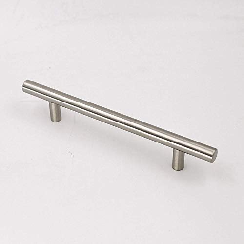 homdiy Brushed Nickel Cabinet Pulls Drawer Handles, 4in(102mm) Hole Center Dresser Drawer Handles Silver Drawer Pulls for Kitchen, Bedroom, Bathroom, Livingroom - Image 4