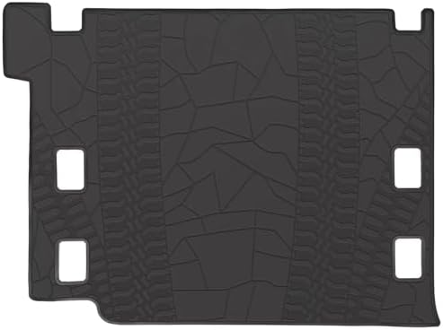 Cargo Liners Custom Fit for Jeep Wrangler JL 4XE 4 Door 2021-2025 2026 Trunk Mats Full Black All Weather Rubber Trunk Mats Heavy Duty (Not Fits 4X4/2 Door) by SanAuto