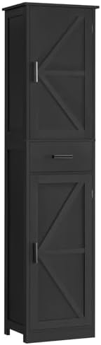 TEENFON Tall Bathroom Cabinet, Storage Cabinet with 6 Shelves & Drawer by WEENFON