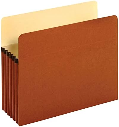 Pendaflex Expanding File Pockets, Letter Size, 5.25" Expansion, Reinforced with DuPont™ Tyvek® Material, Redrope, 10 per Box (1534G-OX) - Image 2