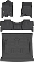 HAFIDI® All Weather Floor Mats & Cargo Liner Set Fit for 2007-2014 Chevy Tahoe 8 Seats (Not for Hybrid) & GMC Yukon Car Floor Liners for Tahoe TPE Full Set Custom Accessories - Black by HAFIDI