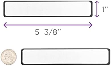 Carstens Adhesive Sticker Labels, 5 3/8” x 1”, Binder Labels for 1” Ring Binder Spines, White, Roll of 200 - Image 4