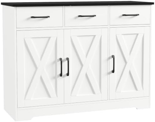 HOSTACK Kitchen Buffet Cabinet with Storage, Sideboard Coffee Bar by HOSTACK
