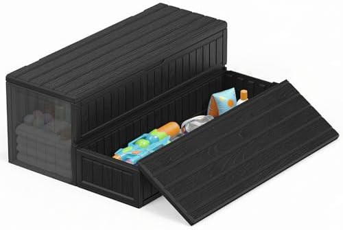 CAMMOO Hot Tub Steps with Storage & Pool Ladder, Spa Steps Outdoor, Black by CAMMOO