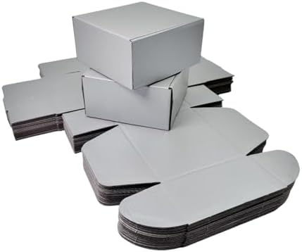 20 Pack 9.8x9.8x4 in Silver Shipping Boxes - Image 4