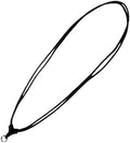 wmm 5 Pieces Handmade Craft Vintage Black Cord Rope Adjustable Necklaces With Metal Ring For Hanging Boho Pendants Balck Cord necklace For Men Women Size 18-30 Inches Thick 2 MM. by Unknown
