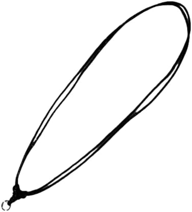 wmm 5 Pieces Handmade Craft Vintage Black Cord Rope Adjustable Necklaces With Metal Ring For Hanging Boho Pendants Balck Cord necklace For Men Women Size 18-30 Inches Thick 2 MM. by Unknown
