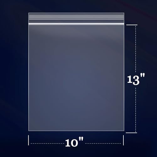 iMailer 100 Count - 10" x 13" Reclosable Zip Bags with Lock Seal Zipper - Image 2