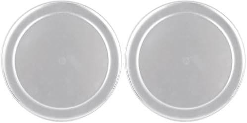 American Metalcraft TP9 TP Series 18-Gauge Aluminum Pizza Pan, Standard Weight, Wide Rim, 9-Inch,Silver (Pack of 2) by AmericanMetalcraftInc