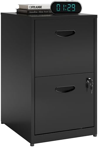 Polup 2 Drawer File Cabinet with Lock, Metal Filing Cabinet for Home Office by POLUP