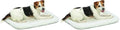 MidWest Homes for Pets QuietTime Dog Bed – White Fleece Bolster, Ultra-Soft and Machine Washable, Fits 24-Inch Crates and Carriers, for Small Breed Dogs (Pack of 2) by MidWestHomesForPets