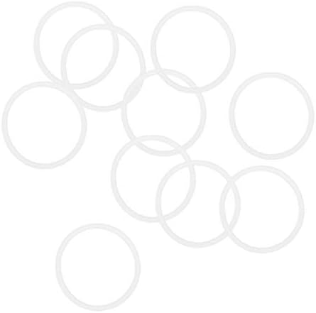 uxcell Silicone O-Rings 30mm OD 26mm ID 2mm Width White 10 Pack by uxcell