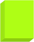LLIKED 8-1/2" x 11" Fluorescent Green Address Labels 30 Sheets by LLIKED
