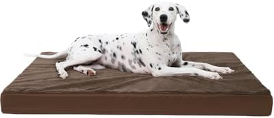 KSIIA Orthopedic Dog Bed for Extra Large Dogs with Waterproof, Brown, 47x29 by KSIIAPetProducts
