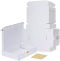 RLAVBL 11x8x2 Shipping Boxes Set of 25, White Corrugated Cardboard Box for Packing, Mailing, Business by RLAVBL