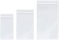 Plymor 3x5, 4x6, 5x8 inch (100 Each), 4 Mil Variety Pack Zipper Bags by Plymor