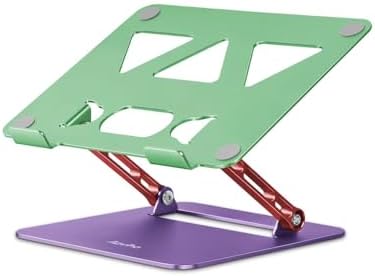 Aoviho Laptop Stand for Desk－Adjustable Laptop Stand Holder －Foldable Notebook Computer Stands for MacBook Air Pro HP Lenovo Dell Samsung Chromebook, 10-15.6 inch, Mixed Color by Aoviho