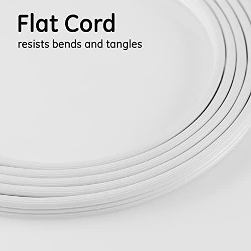 GE 3-Outlet Flat Plug Extension Cord 8 Ft Grounded Extension Cord - Image 4