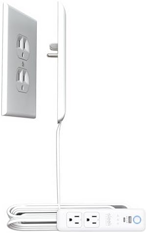 Smart Sleek Socket: Universal Outlet Concealer with Wi-Fi Smart Power Strip by sleeksocket