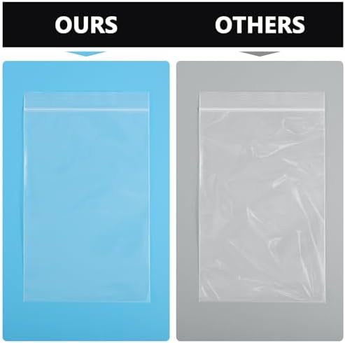 200 Count 4 x 6 Inch Clear Resealable Poly Bags, 2 Mil Small Zip Bags - Image 4
