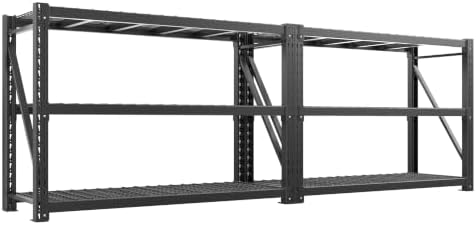 REIBII 8250LBS 2PCS Heavy Duty Garage Shelving,Industrial Metal Shelves by REIBII
