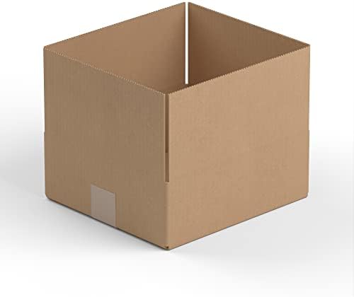 14" x 12" x 4" Kraft Corrugated RSC Shipping Box - 25/Bundle by Krollen+Industrial