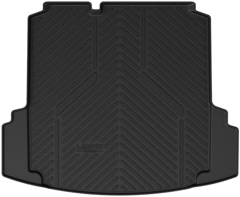 LASFIT Trunk Mat for Volkswagen Jetta 2011-2018, Custom Fit All-Weather TPE Rubber Cargo Mat for VW Jetta Accessories Trunk Liner Cargo Liner, Waterproof, Easy to Clean, Black by LASFIT