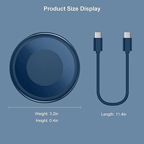 YANZIE USB Adapter Kit, USB C Travel Organizer Case with Phone Stand, Blue - Image 4