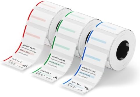 NIIMBOT M2/M3 Thermal Transfer Labels 3 Rolls 1.57''×0.79'' Multi-Color Set by NIIMBOT%C2%AE