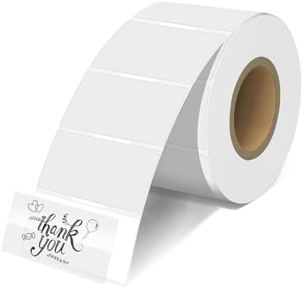JOYIT 300pcs Clear Thermal Labels, 2"x1'', Rectangle Thermal Printer Labels by JOYIT