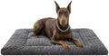 Exsnugy Washable Dog Bed Mat Large Size Fluffy Pet Crate Pad 53x36 XXL by Exsnugypetproducts