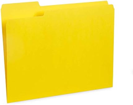 Blue Summit Supplies 100 File Folders, Letter Size, 1/3 Cut Tab, Yellow - Image 5