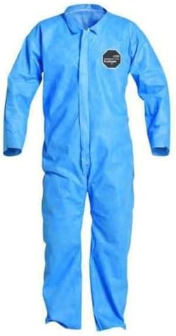 DuPont ProShield 10 PB120S Disposable Protective Coverall with Serged Seams, Open Cuff and Ankles, Blue, 2X-Large (Pack of 25) by DuPontPersonalProtection