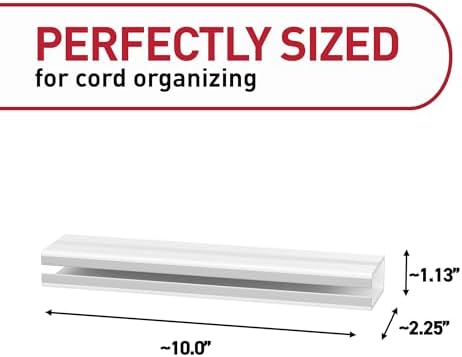 Command Cord Organizer Channel, 1 Channel, 8 Large Strips - Image 2