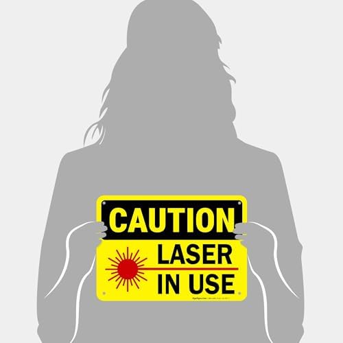 Laser in Use Sign, Caution Sign, - Image 4