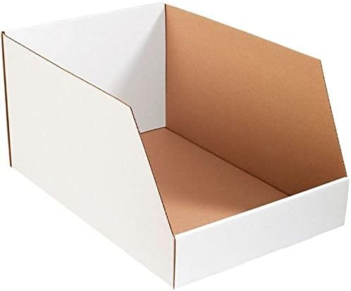 Tape Logic TLBINJ201810 Jumbo Open Top Bin Boxes, 20" x 18" x 10", White (Pack of 25) by TapeLogic