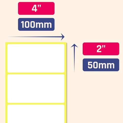 4" x 2", Labels Stickers for Storage Bins - Matte White (800 Pack) - Image 2